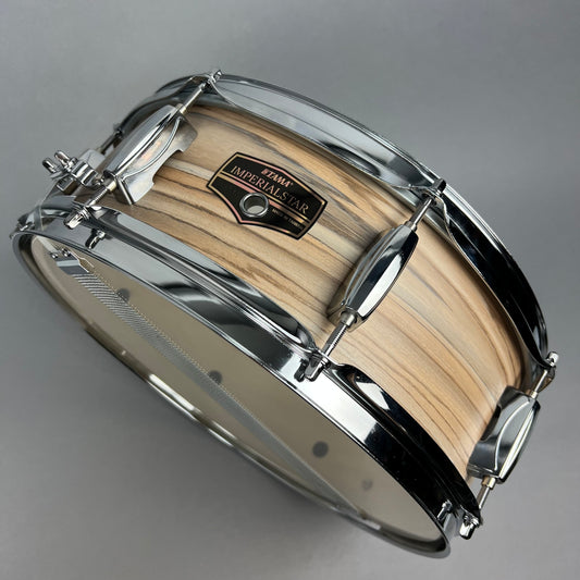 Tama 14" x 5" Imperialstar Snare Drum, Zebrawood Wrap
