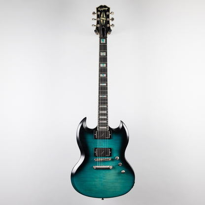 Used 2020 Epiphone SG Prophecy, Blue Tiger Aged Gloss