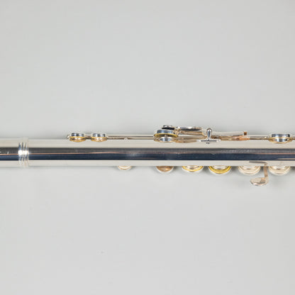 Used Gemeinhardt KG Special Solid Silver Open Hole Flute w/Gold Lip Plate