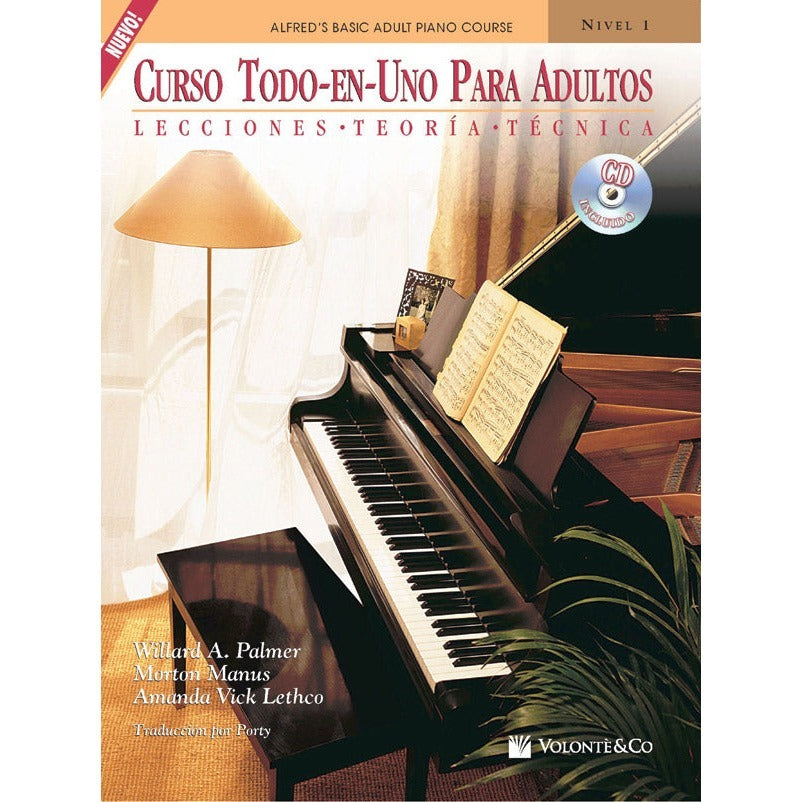 Alfred's Basic Adult All-in-One Piano - SPANISH - Curso Todo-En-Uno Para Adultos, Nivel 1