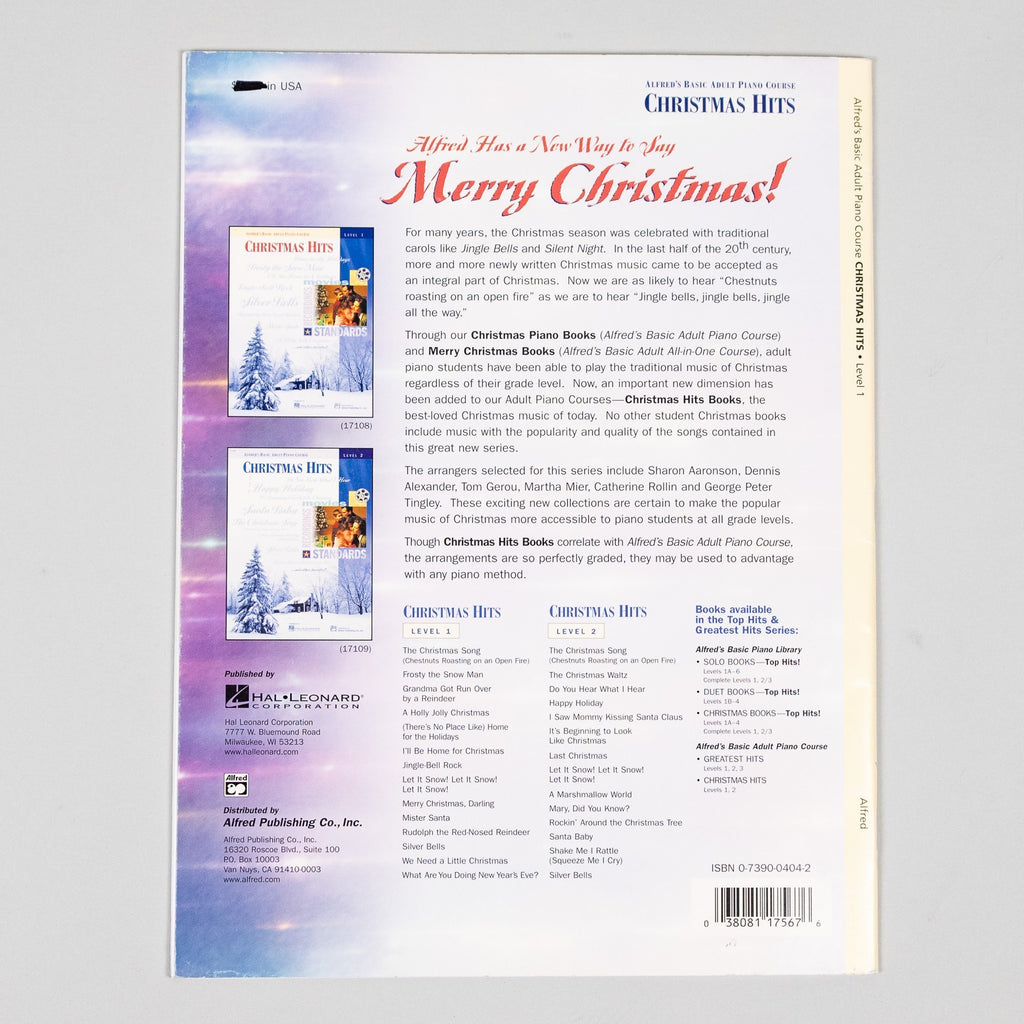 Alfred's Basic Adult Piano Course: Christmas Hits Book 1 (B-Stock)