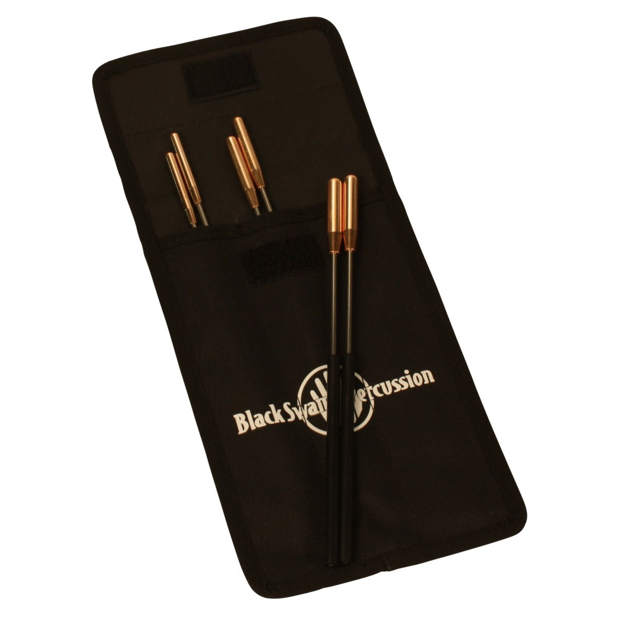 Black Swamp Spectrum Triangle Beaters, Bronze, Set of 6 with Nylon Case