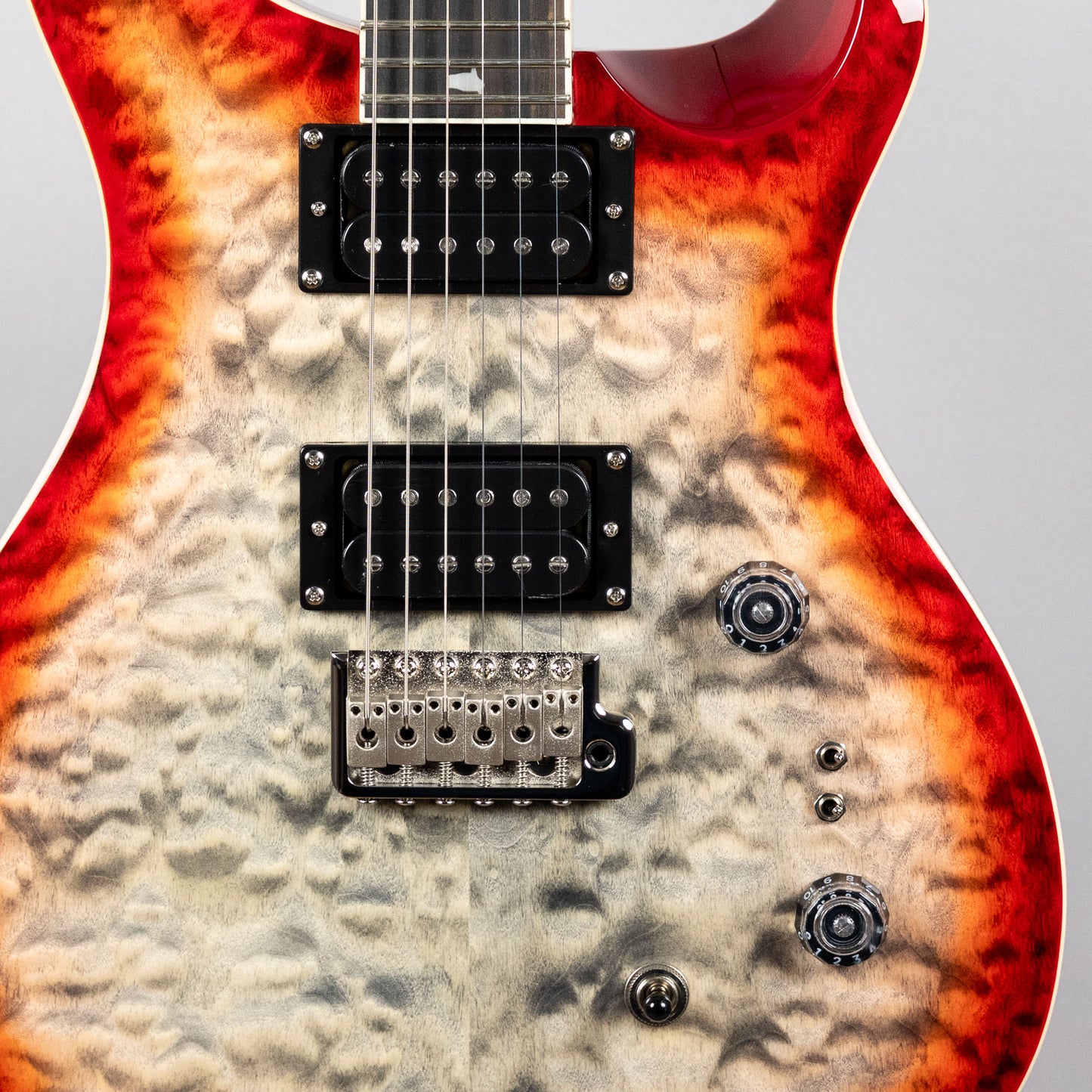 Paul Reed Smith SE Custom 24-08 Quilt in Charcoal Cherry Burst (#4808)
