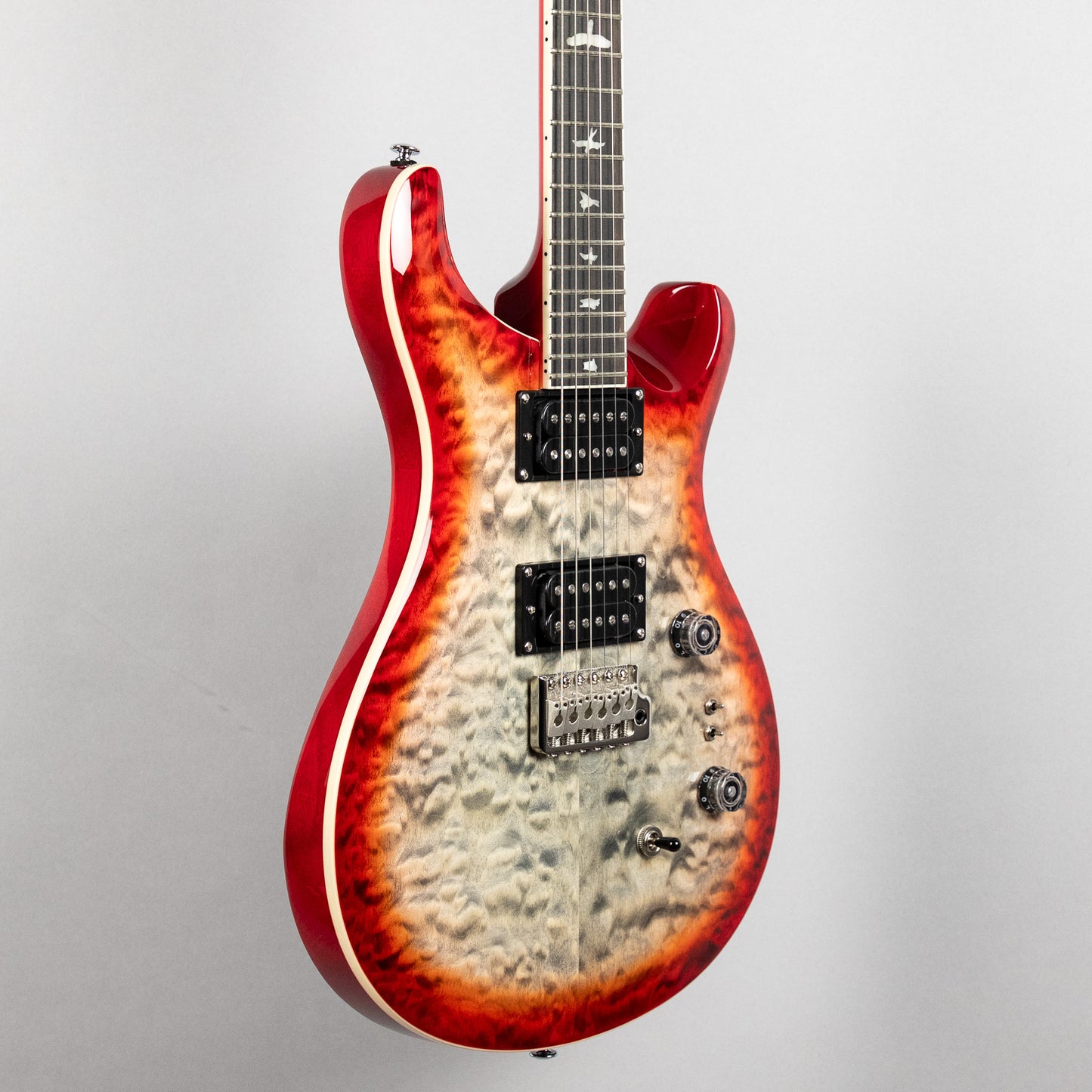 Paul Reed Smith SE Custom 24-08 Quilt in Charcoal Cherry Burst (#4808)