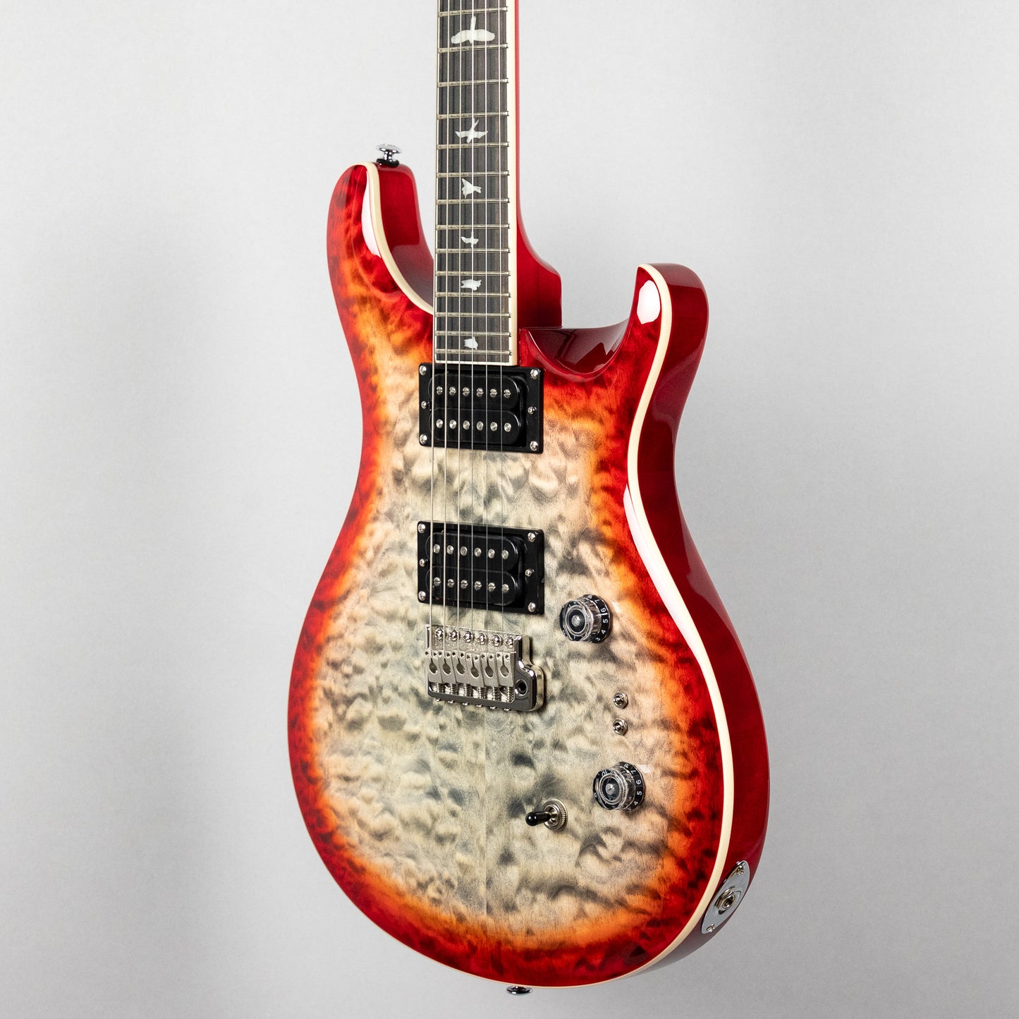 Paul Reed Smith SE Custom 24-08 Quilt in Charcoal Cherry Burst (#4808)