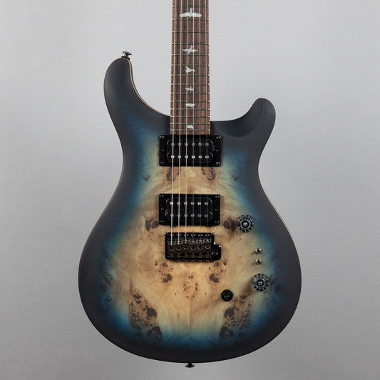 Paul Reed Smith SE Exotic Custom 24-08 Poplar Burl Limited Edition, Lake Blue Midnight Burst (#8951)