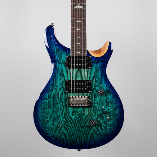 Paul Reed Smith SE Exotic Custom 24 Burled Ash Limited Edition, Lake Blue (#9783)