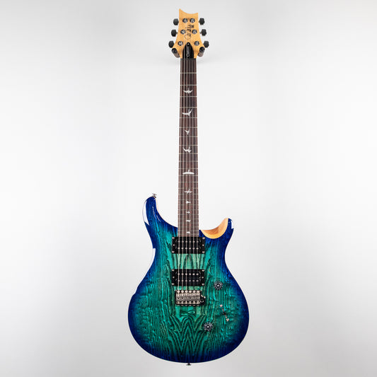 Paul Reed Smith SE Exotic Custom 24 Burled Ash Limited Edition, Lake Blue (#9783)