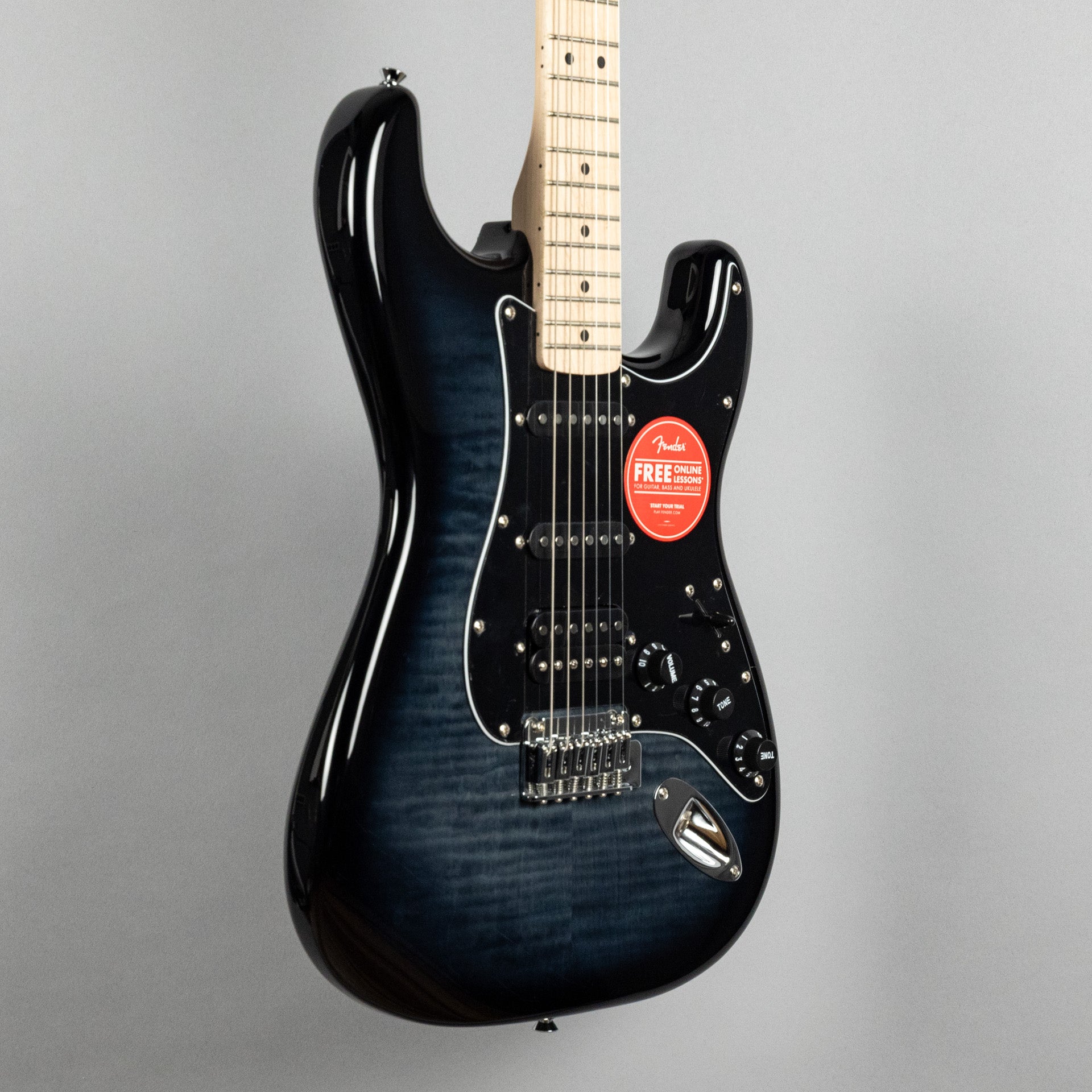 Squier Affinity Series Stratocaster FMT HSS in Black Burst