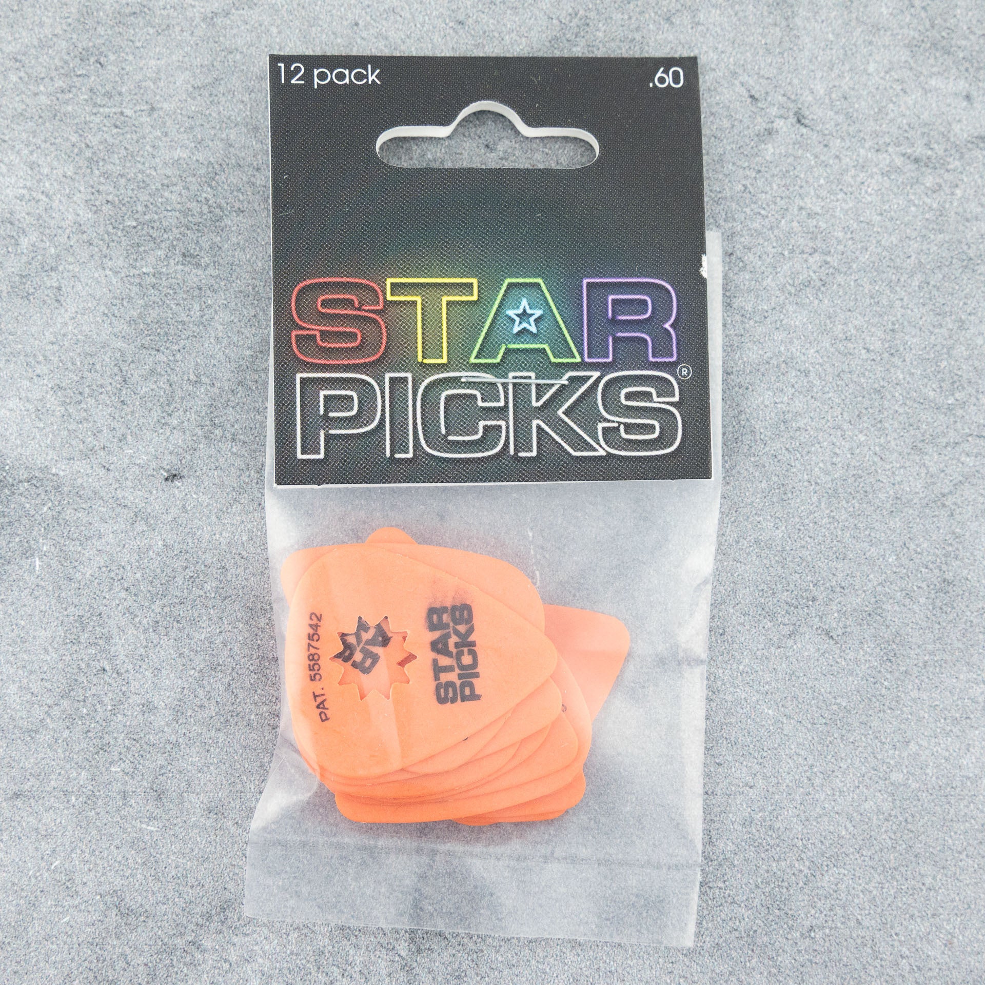 Cleartone Everly Star Picks .60mm, 12-Pack