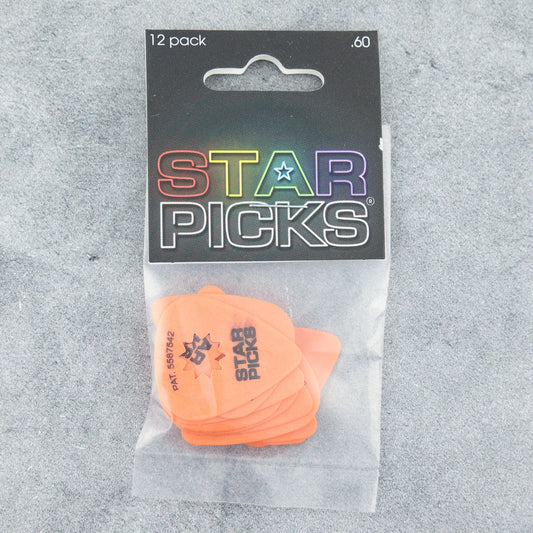 Cleartone Everly Star Picks .60mm, 12-Pack