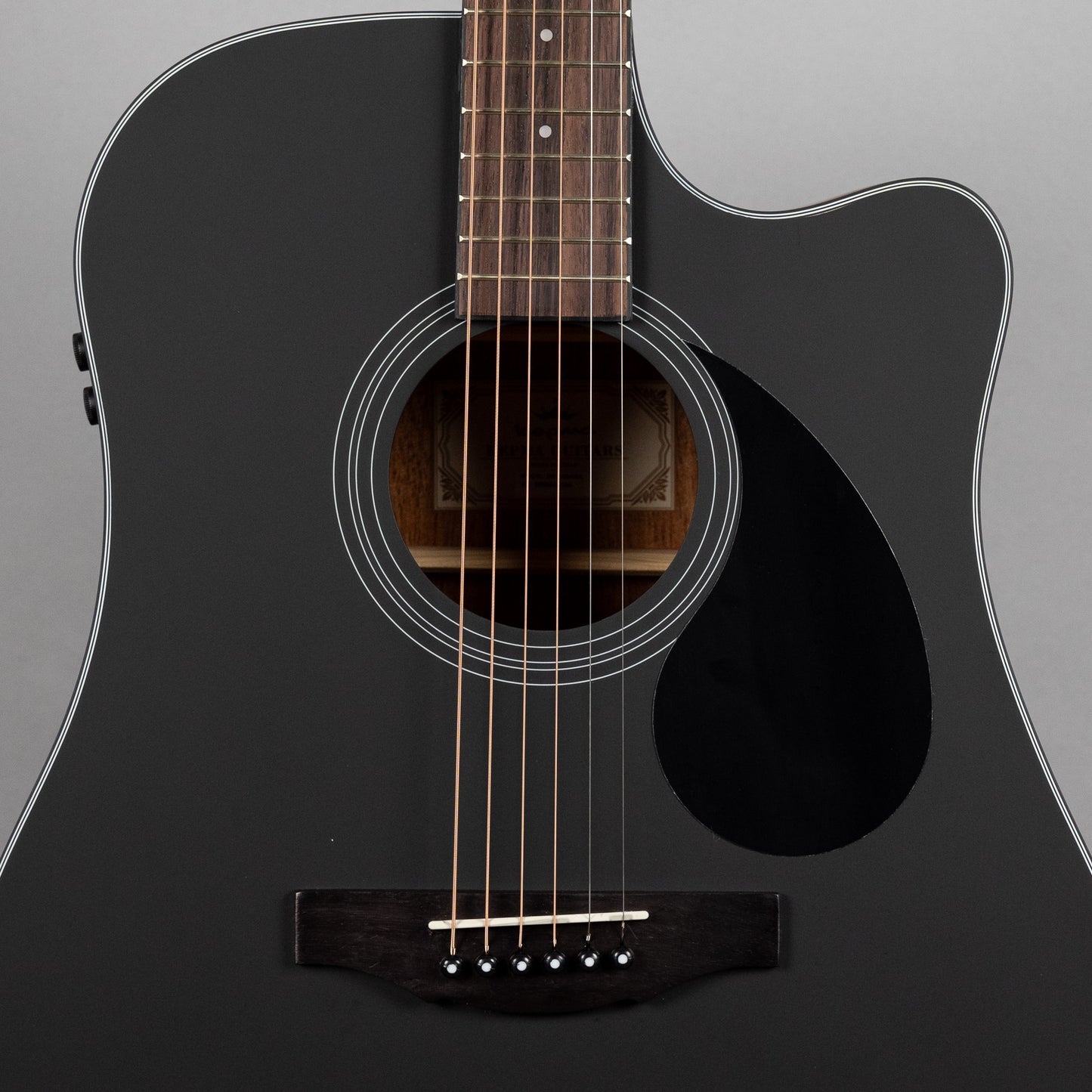 Kepma D3-130A-BK K3 Series Dreadnought Black with AcoustiFex K10 Pickup