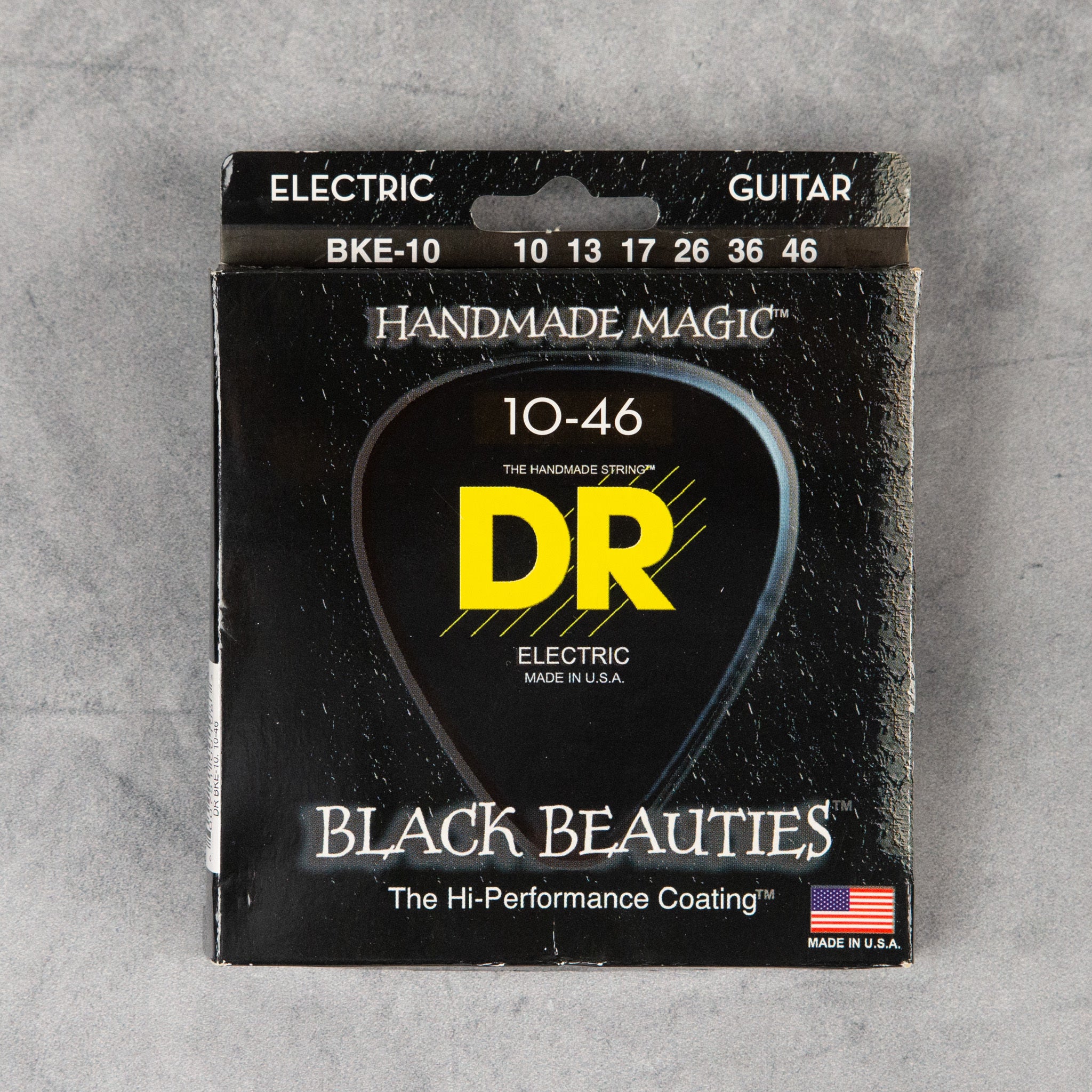 DR BKE-10 Black Beauties Electric Guitar Strings, Medium, 10-46