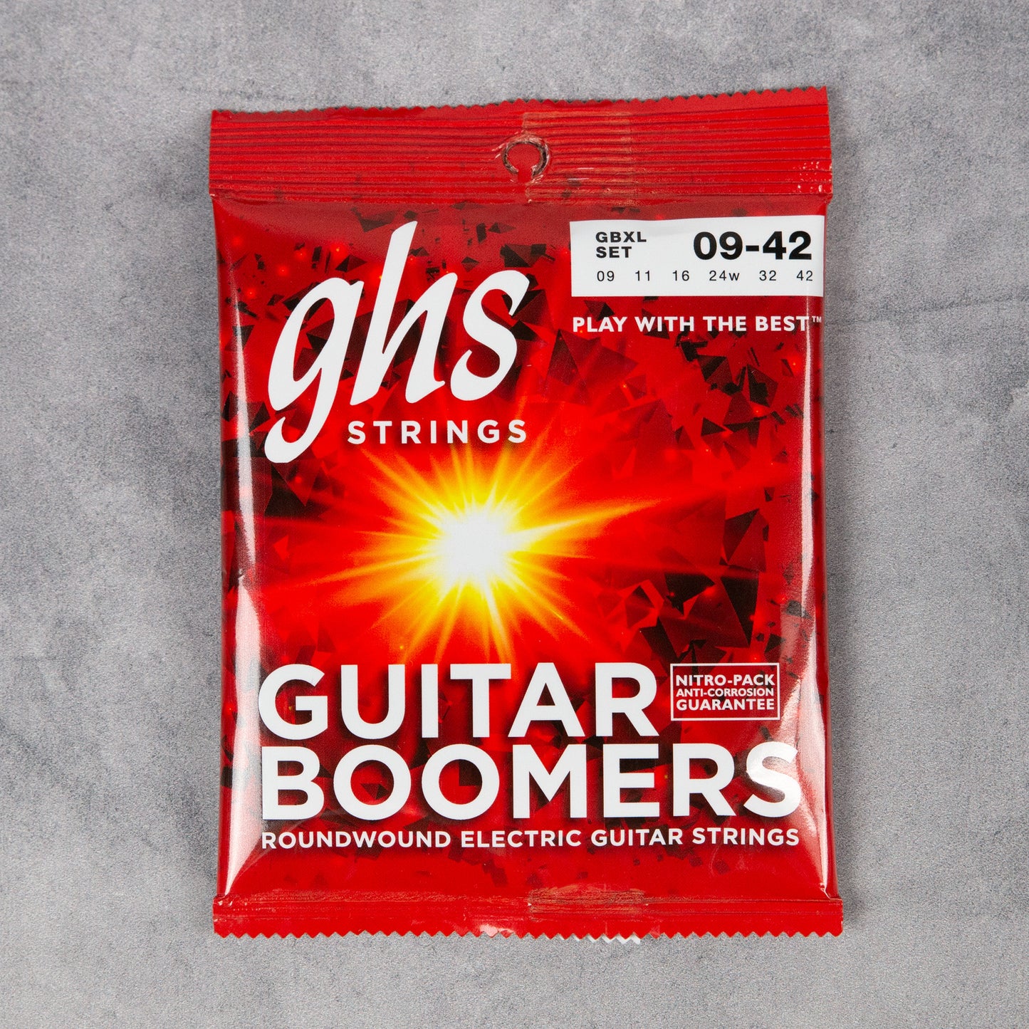 GHS GBXL BOOMERS Nickel Electric Guitar Strings, Extra Light, 9-42