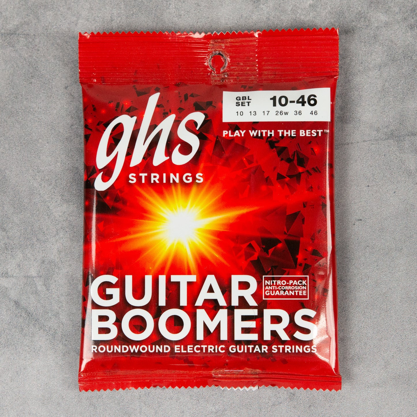 GHS GBL BOOMERS Nickel Electric Guitar Strings, Light, 10-46