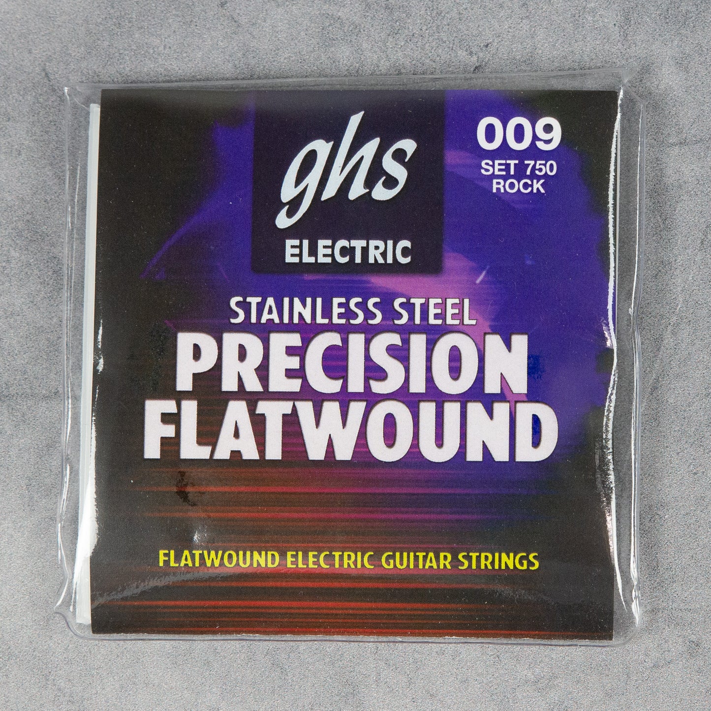 GHS 750 Precision Flatwound Stainless Steel Electric Guitar Strings, Ultra Light, 9-42