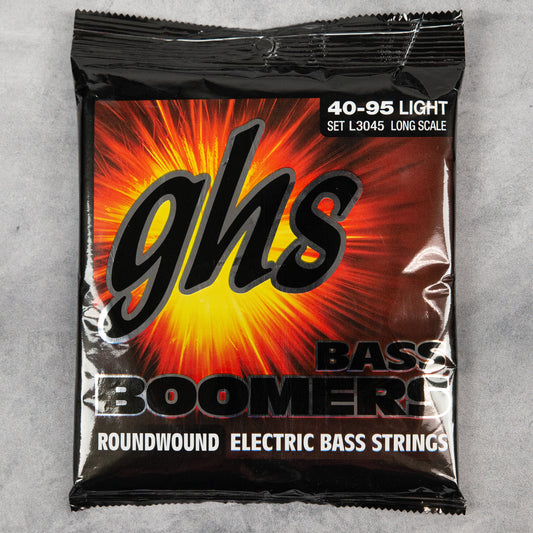 GHS L3045 Boomers Roundwound Electric Bass Strings, Light, 40-95