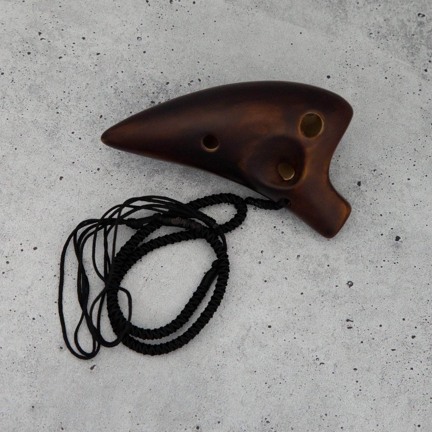 Songbird 6-Hole Baby Dragon Tooth Ocarina in G, StrawFire