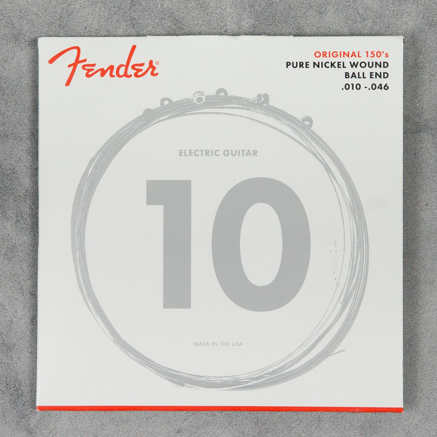 Fender Original 150's Pure Nickel Wound Guitar Strings Ball End, .010-.046