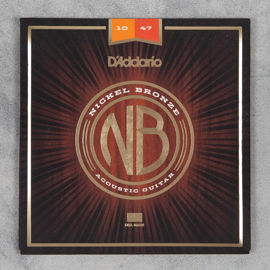 D’Addario NB1047 Extra Light Acoustic Guitar Strings, 10-47