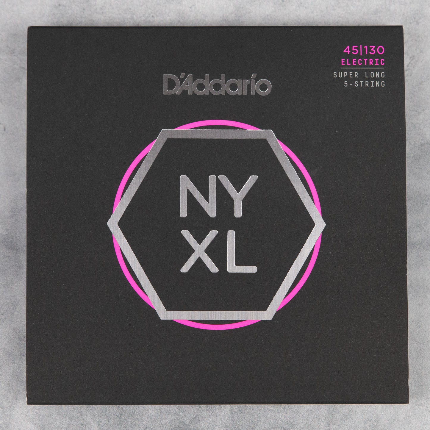 D’Addario NYXL45130SL Super Long Scale 5-String Bass Strings, Regular Light, 45-130