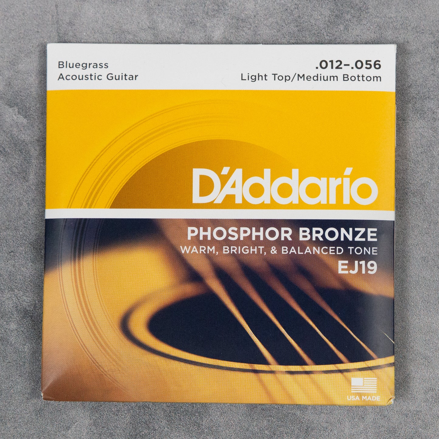 D'Addario EJ19 Acoustic Guitar Strings, Light Top/Medium Bottom, 12-56