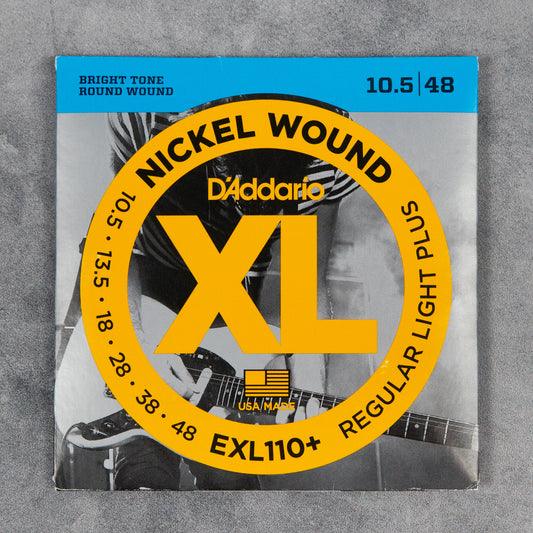 D'Addario EXL110+ Electric Guitar Strings, Regular Light Plus, 10.5-48