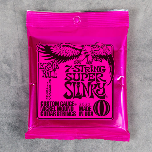 Ernie Ball Super Slinky 7-String Set, Nickel Wound, 9-52