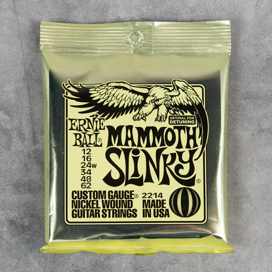 Ernie Ball 2214 Mammoth Slinky Electric Guitar String Set, Extra Light, 12-62