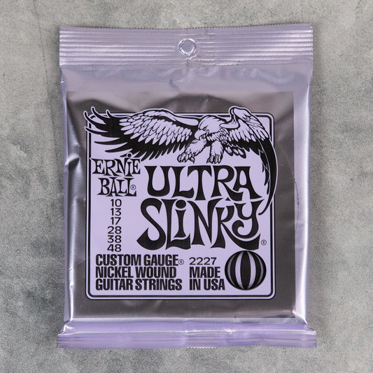 Ernie Ball 2227 Ultra Slinky Nickelwound Electric Guitar String Set, 10-48