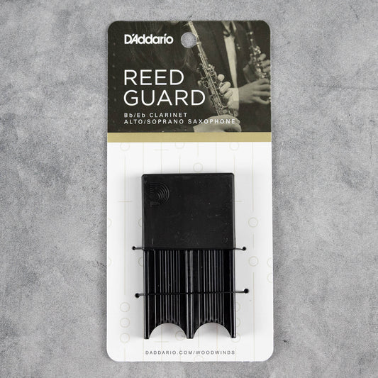 D'Addario Alto Sax/Clarinet Reed Guard, Black (Holds 4 Reeds)