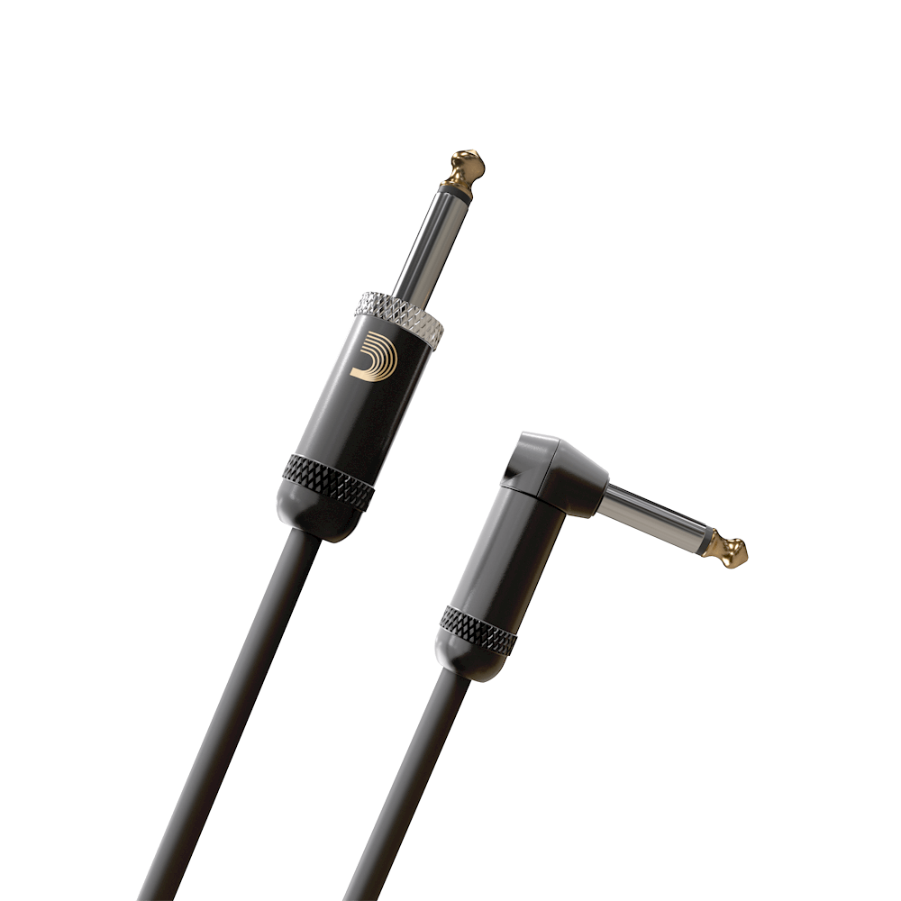 D'Addario American Stage Instrument Cable 15', Right Angle to Straight