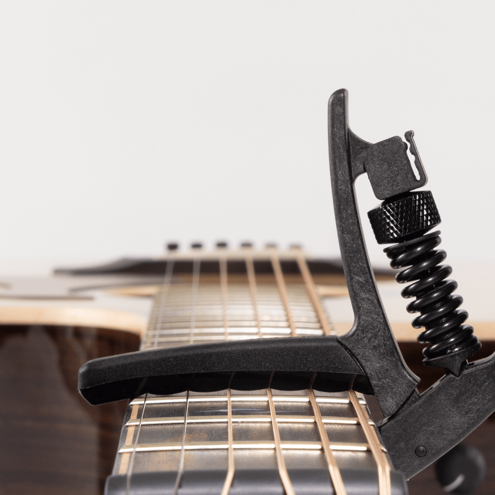 D'Addario Artist+ Carbon Fiber Capo, Adjustable Tension, Black