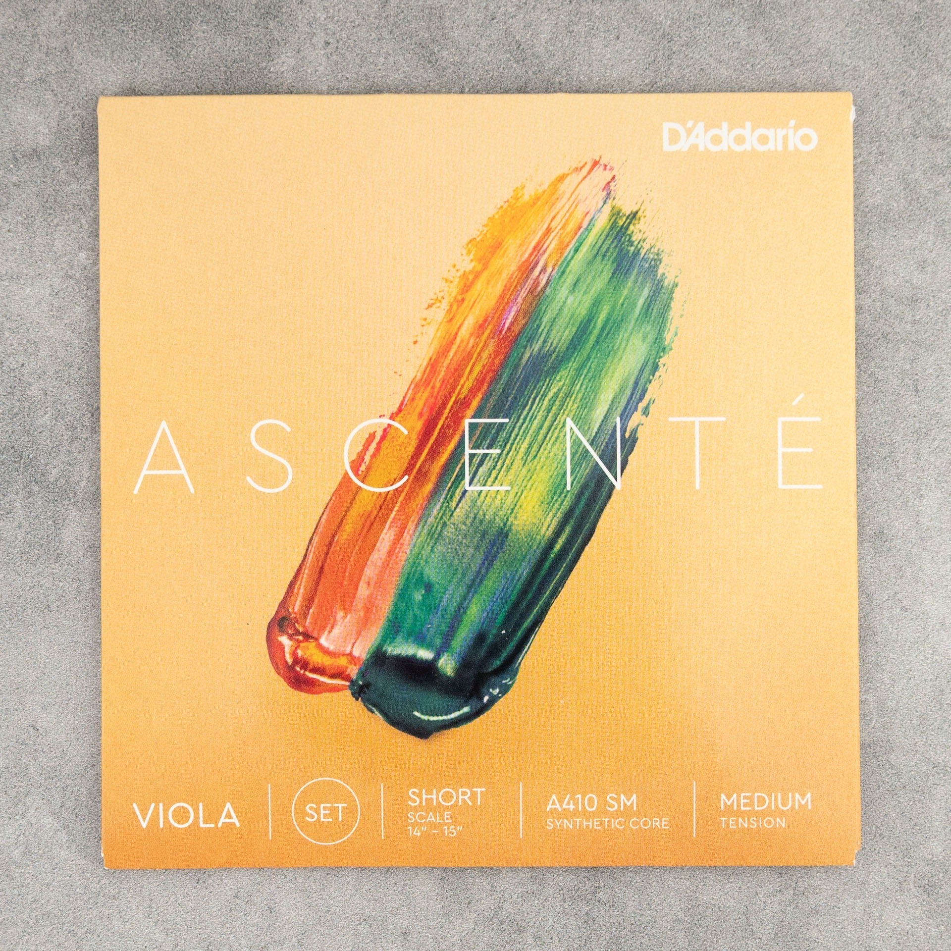 D'Addario Ascente Viola String Set, Short Scale (14"), Medium Tension