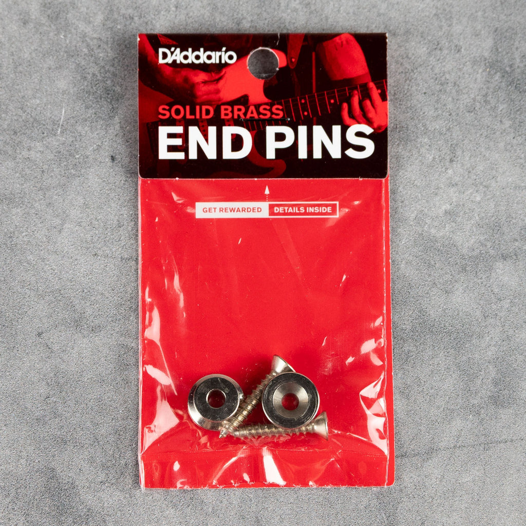 D'Addario Brass End Pins, Chrome
