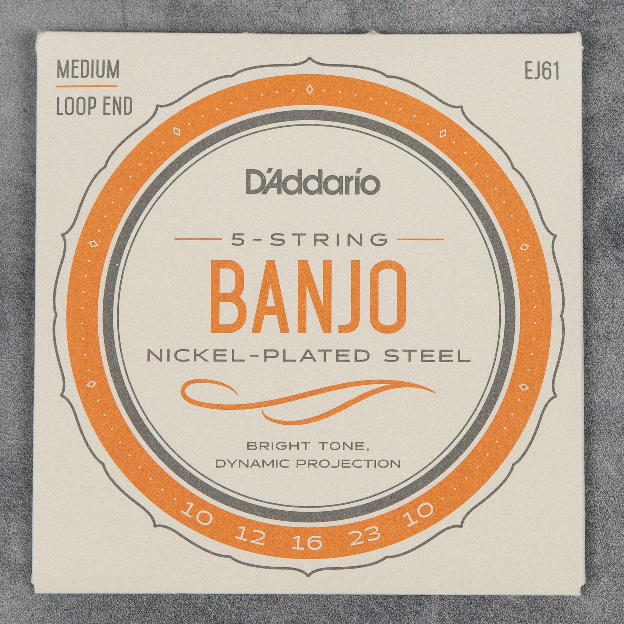 D’Addario EJ61 Medium 5-String Banjo Set, 10-23