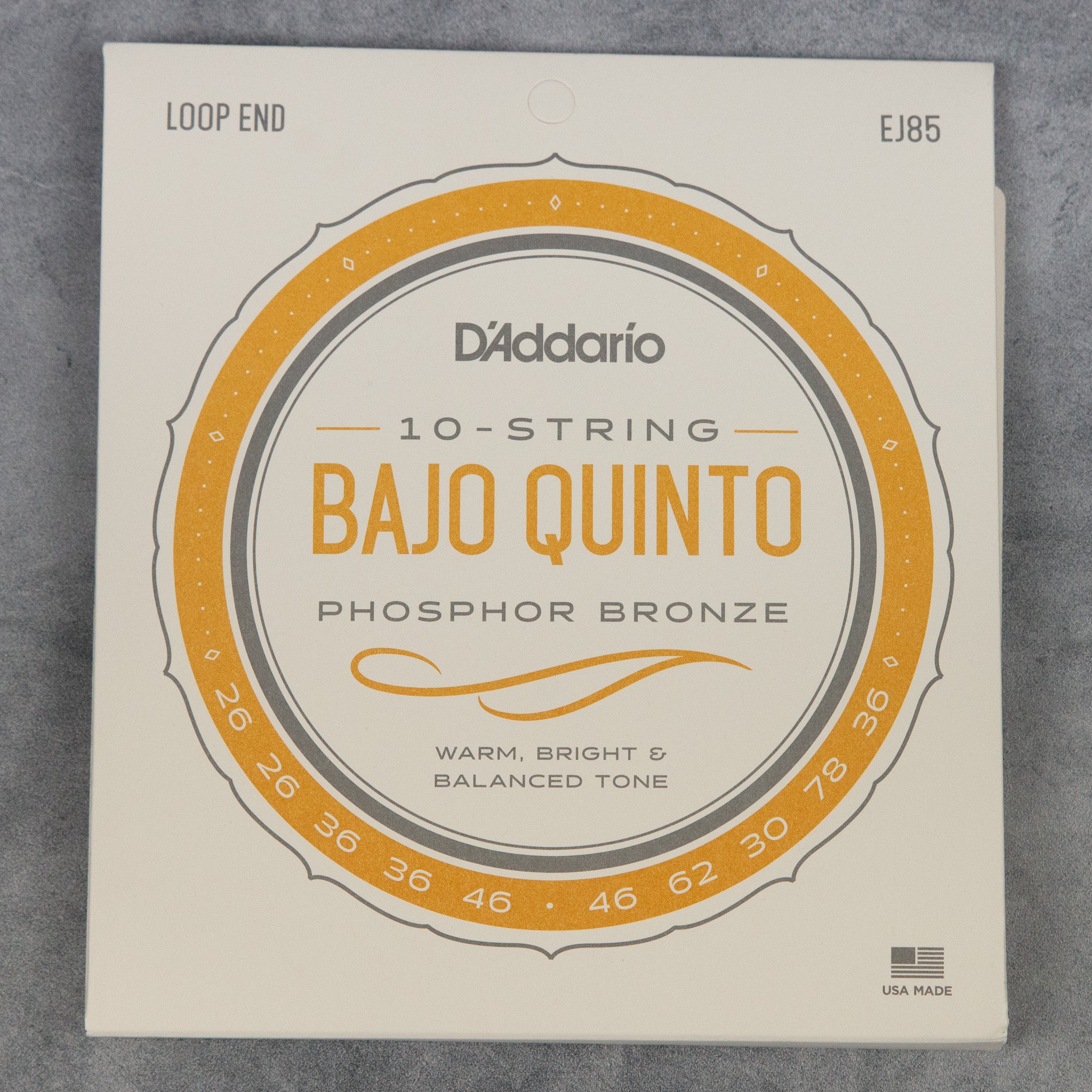 D'Addario EJ85 Bajo Quinto, 10 String Set