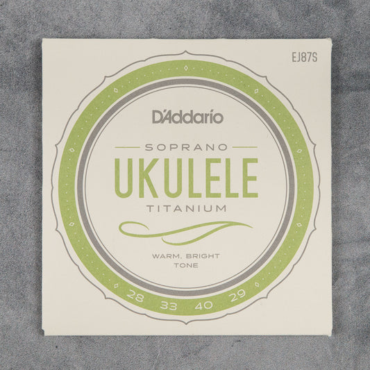 D'Addario EJ87S Pro-Arté Titanium Ukulele Strings, Soprano