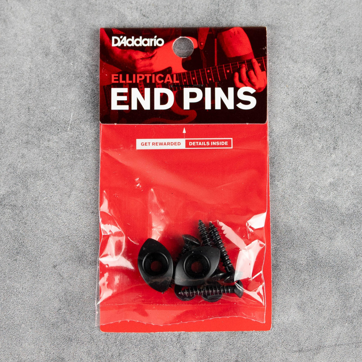 D'Addario Elliptical End Pins, Black