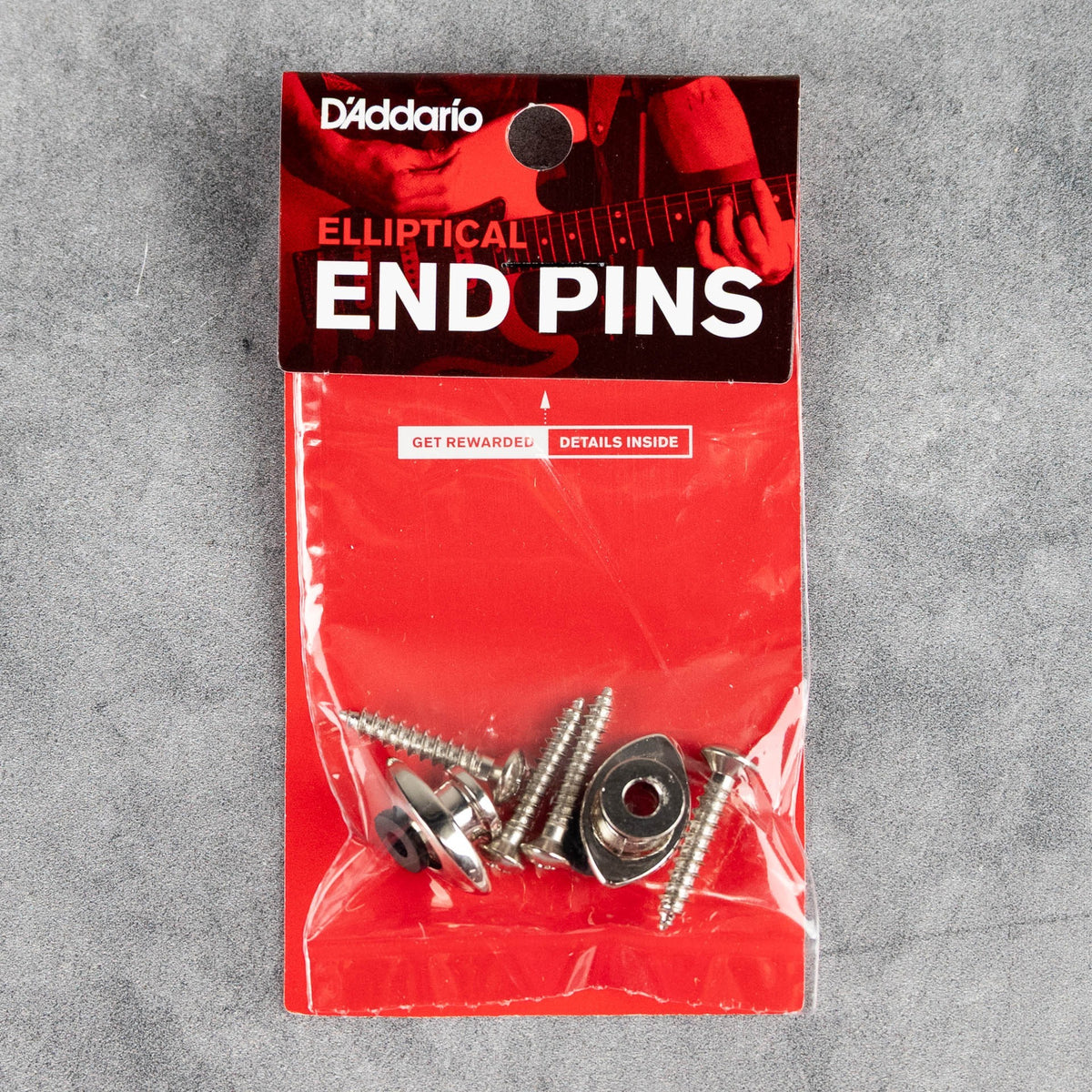 D'Addario Elliptical End Pins, Chrome