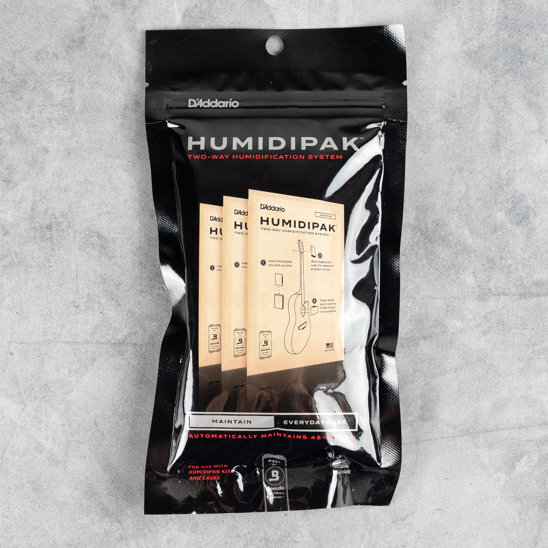 D'Addario Humidipak Maintain, Replacement 3-Pack