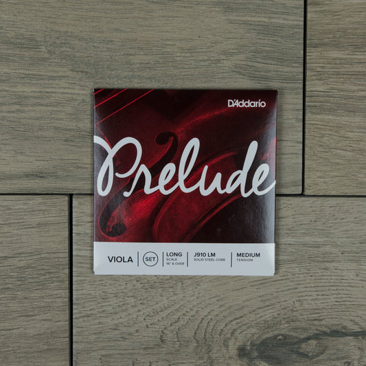 D'Addario J910 LM Prelude Viola Strings, Long Scale (16" and Over)