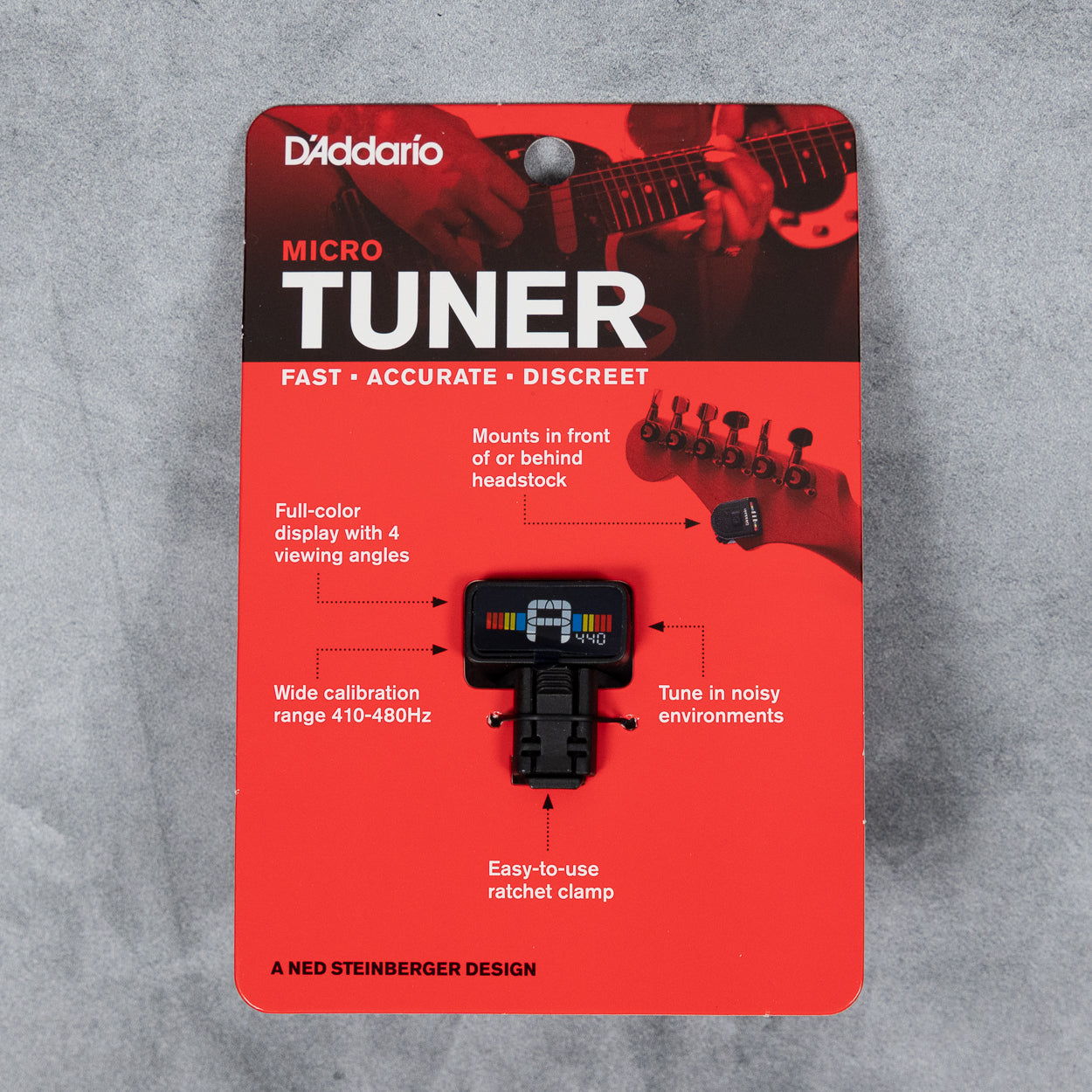 D'Addario Micro Chromatic Headstock Tuner