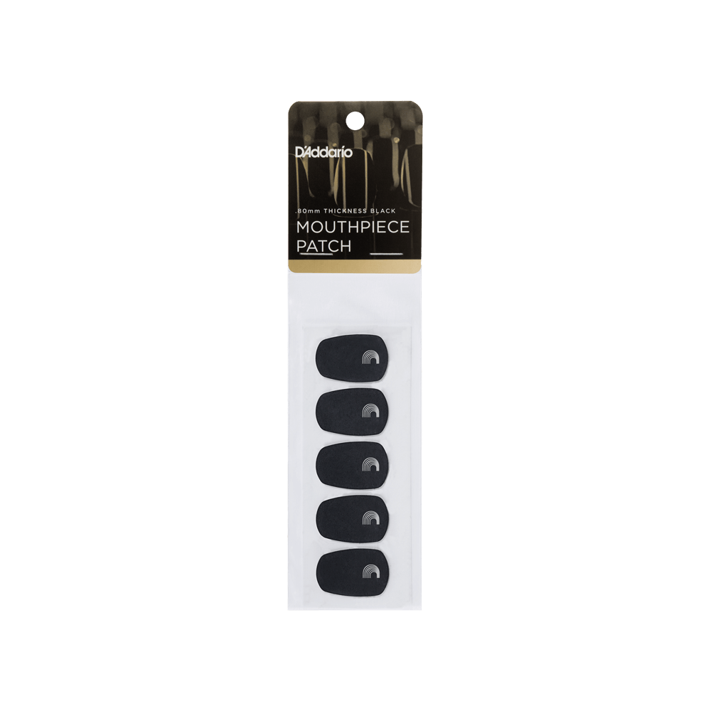 D'Addario Mouthpiece Patches for Woodwinds, Black (5-Pack)