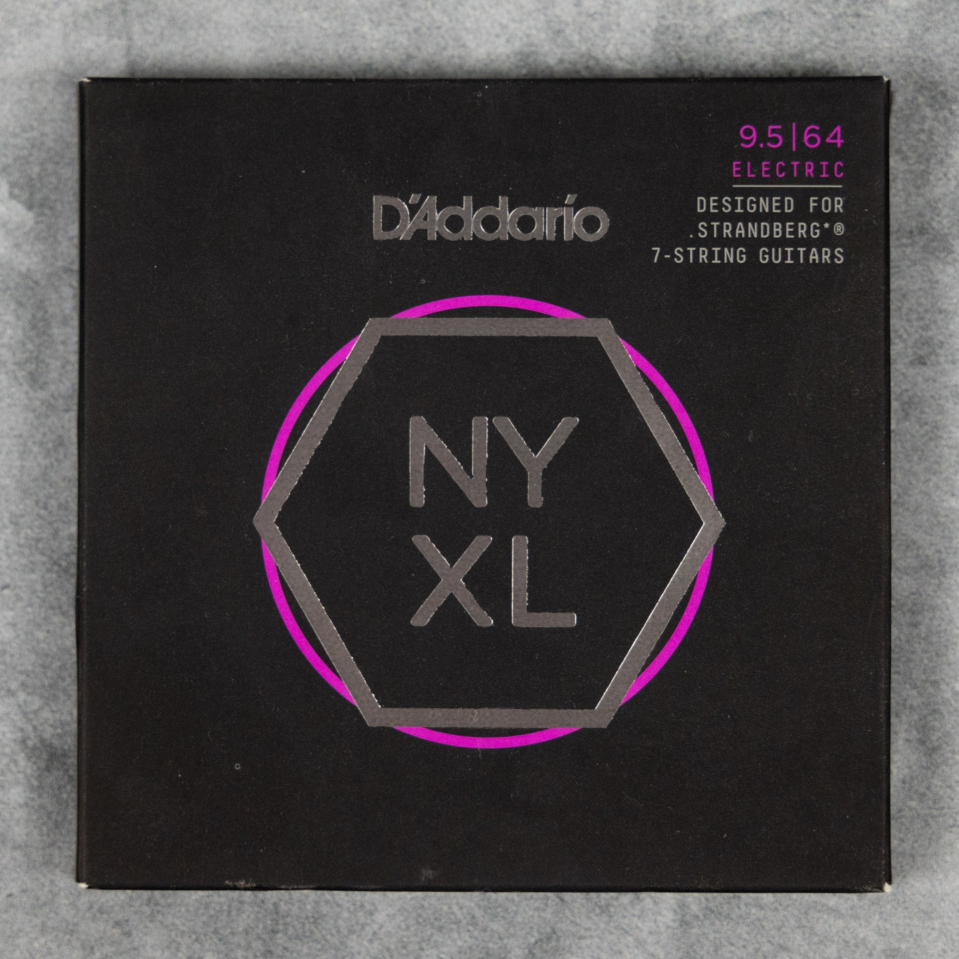 D'Addario NYXL09564SB Nickel Wound, 7 String, Custom Light, 9.5-64 (Strandberg Optimized)