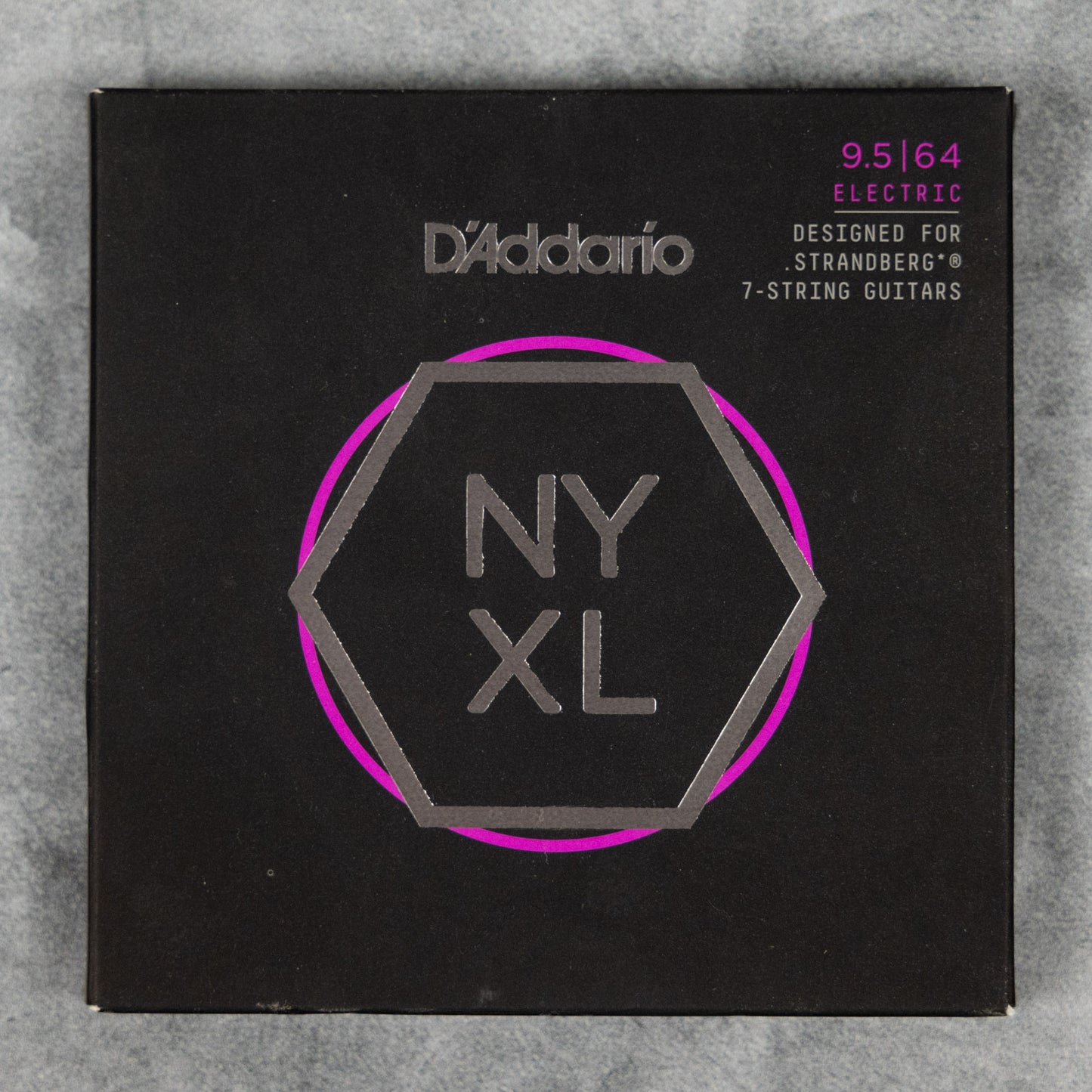 D'Addario NYXL09564SB Nickel Wound, 7 String, Custom Light, 9.5-64 (Strandberg Optimized)