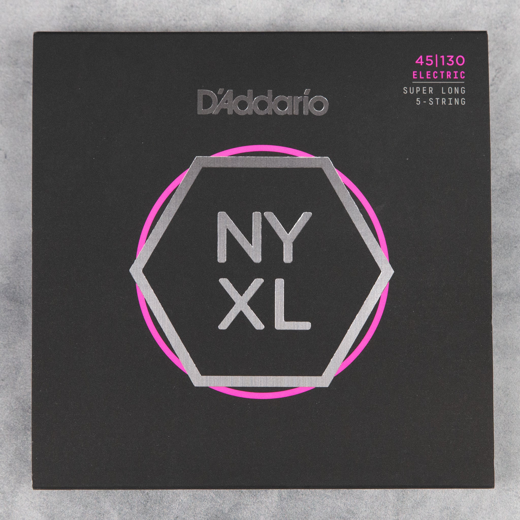 D’Addario NYXL45130SL Bass Set, 5-String Super Long Scale, Regular Light, 45-130