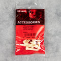D'Addario Plastic Bridge & End Pins, Ivory w/Black Dot