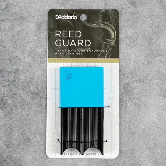 D'Addario Tenor/Baritone Sax Reed Guard, Blue (Holds 4 Reeds)