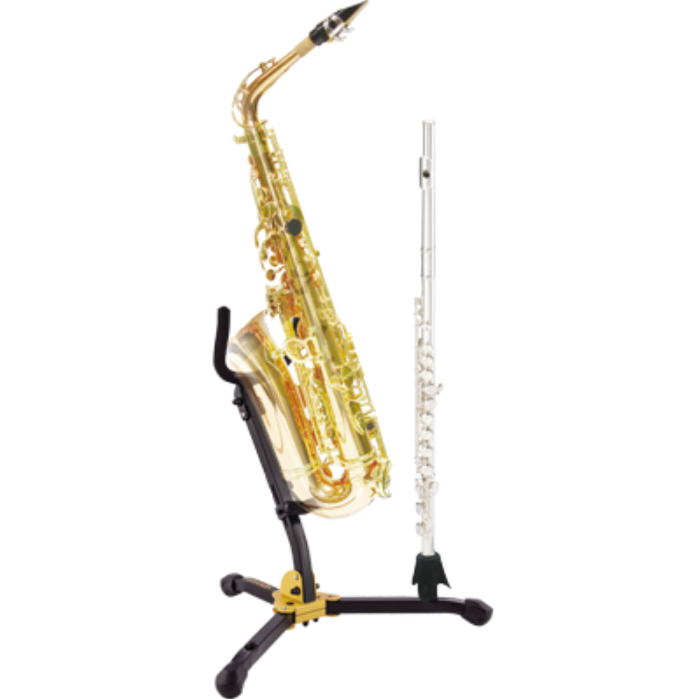 Hercules Dual Alto / Tenor Sax and Clarinet / Flute Stand W/ Bag